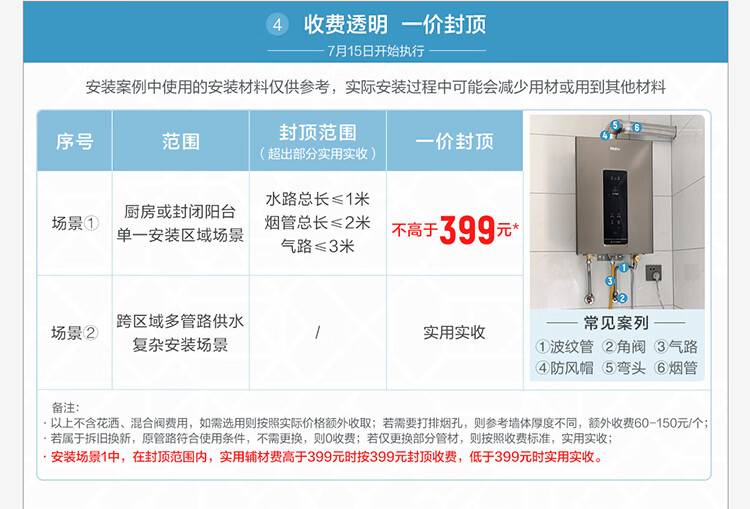 海尔（Haier）16升水气双调恒温燃气热水器家用 JSQ30-16JH1(12T)(图22)